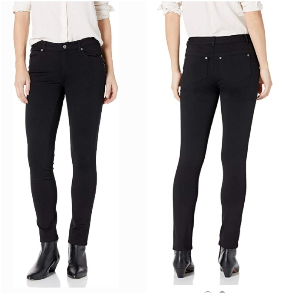 Two by Vince Camuto black ponte jean pants sz 10
